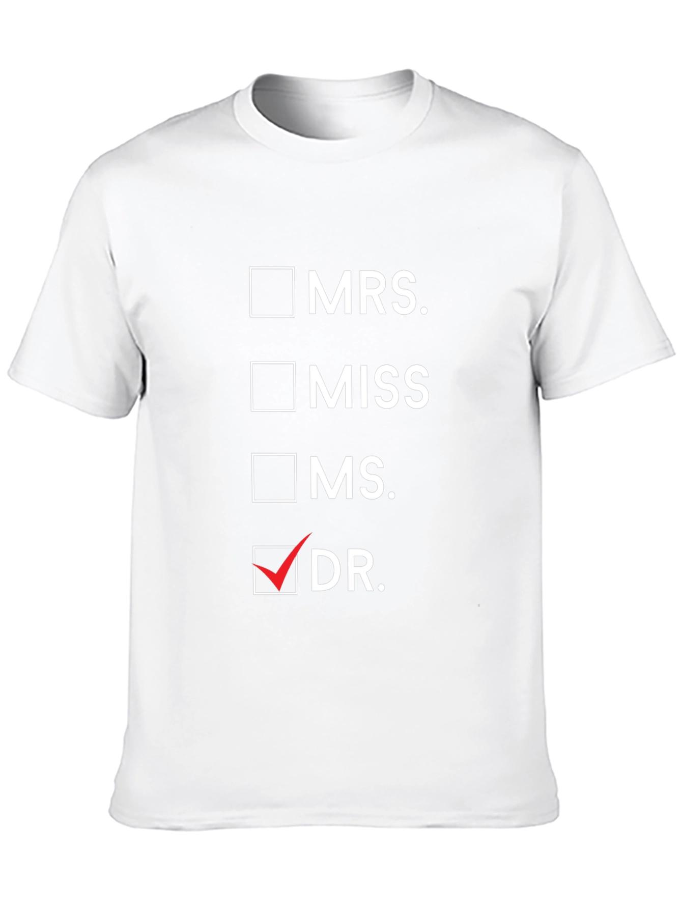 Novelty Dr. Checkbox T-Shirt - Black