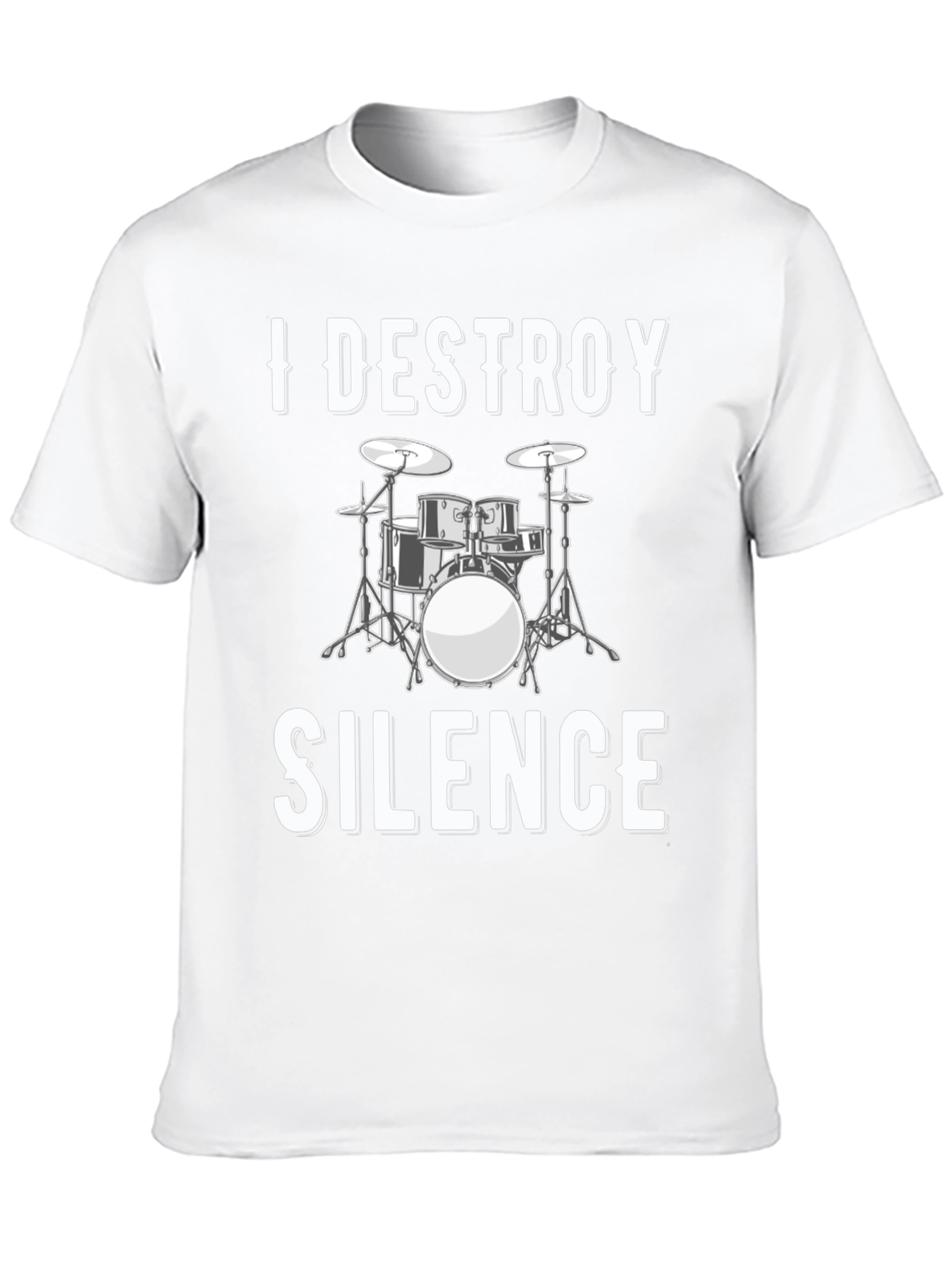 I Destroy Silence Drum Set Graphic Tee