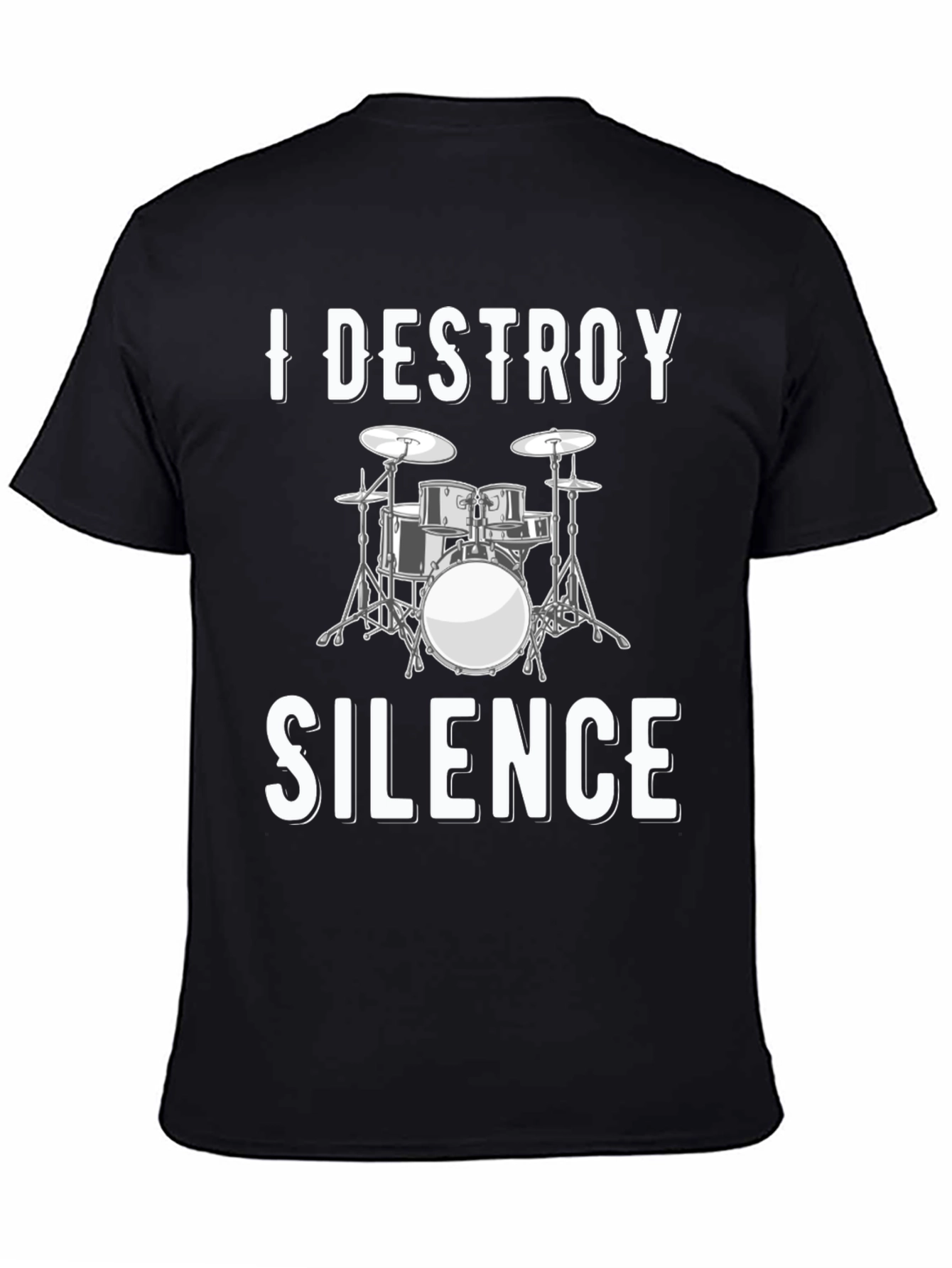 I Destroy Silence Drum Set Graphic Tee