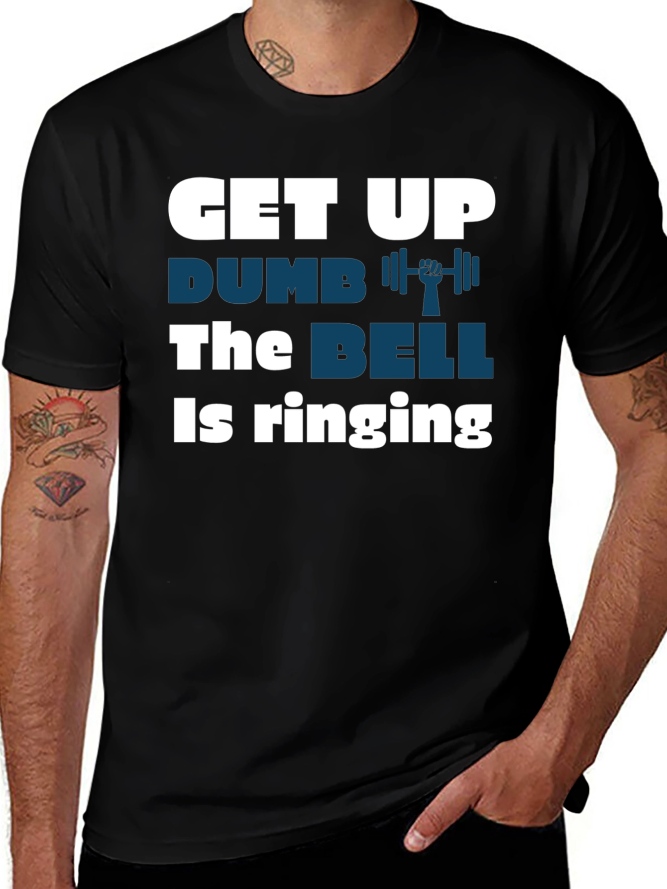 Get Up Dumbbell Graphic T-Shirt