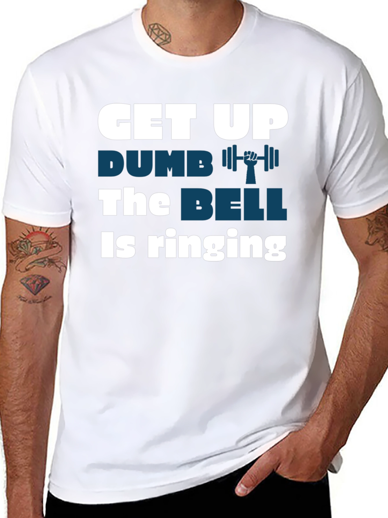 Get Up Dumbbell Graphic T-Shirt