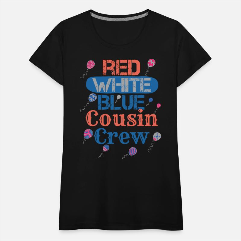 Red White Blue Cousin Crew Funy Patriotic