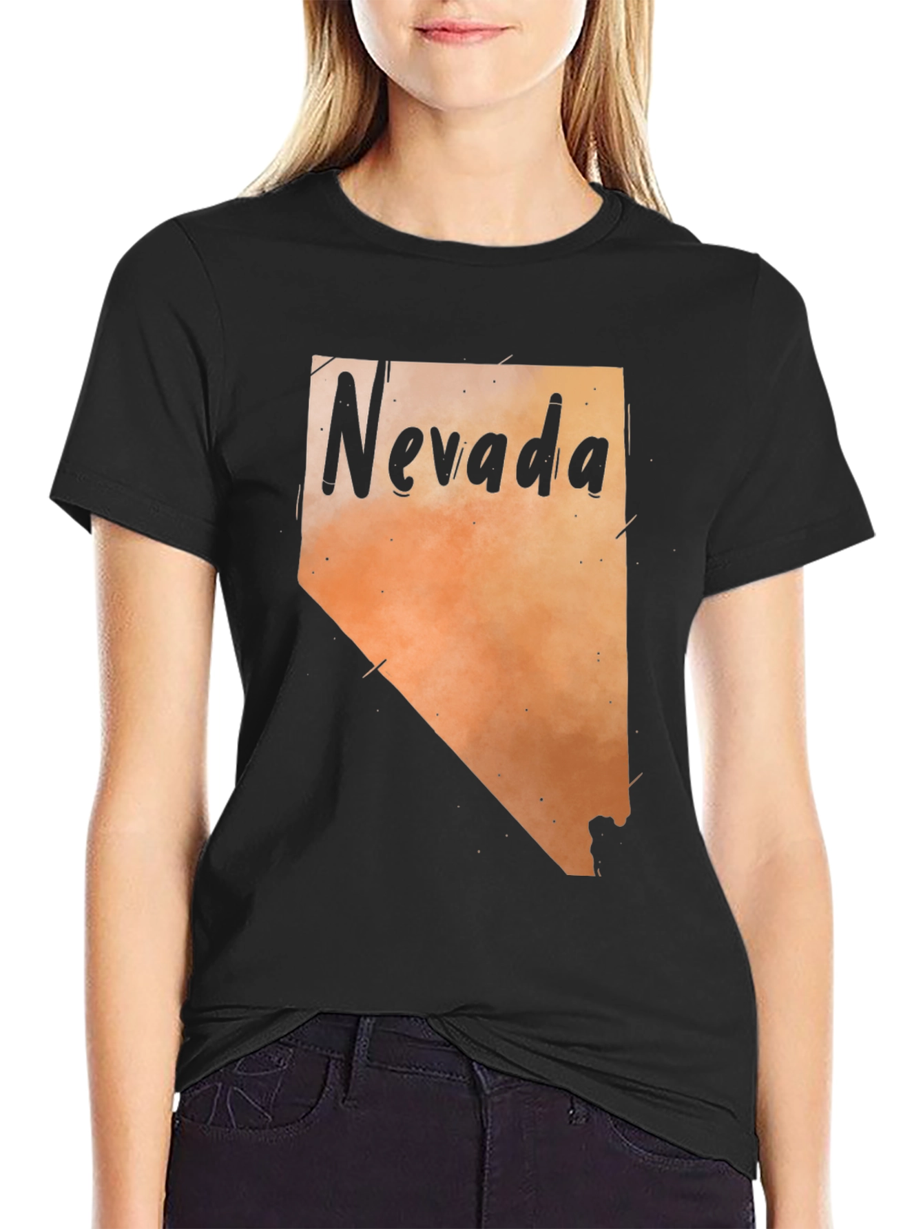 Nevada State Map Graphic Tee - Unisex