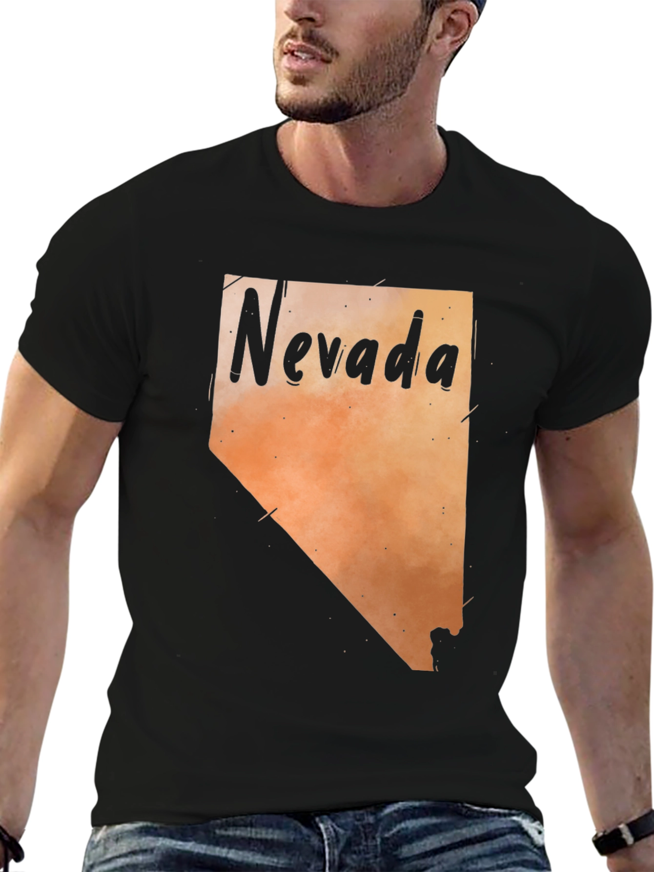 Nevada State Map Graphic Tee - Unisex