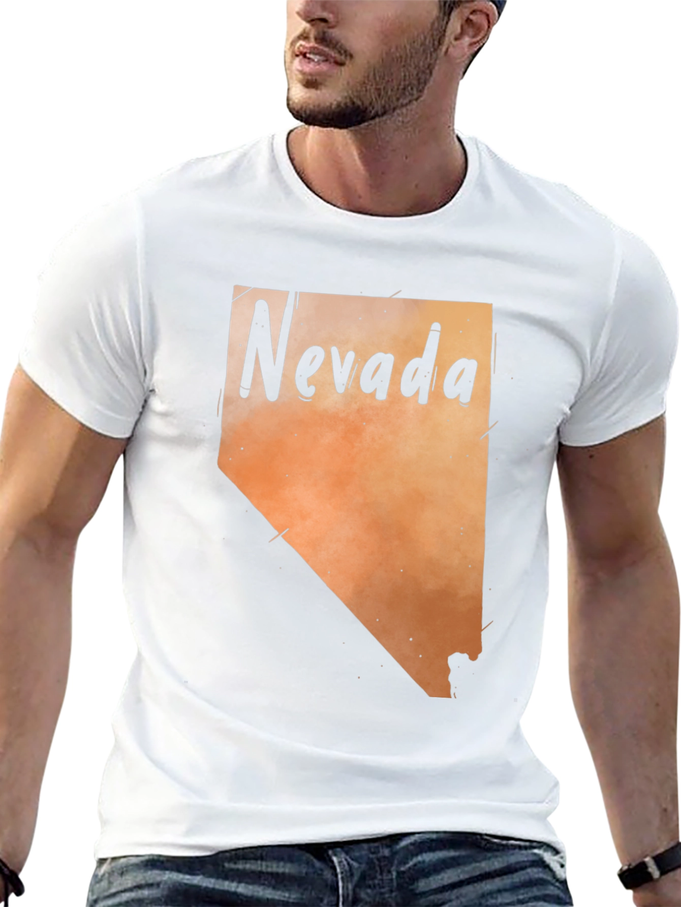 Nevada State Map Graphic Tee - Unisex