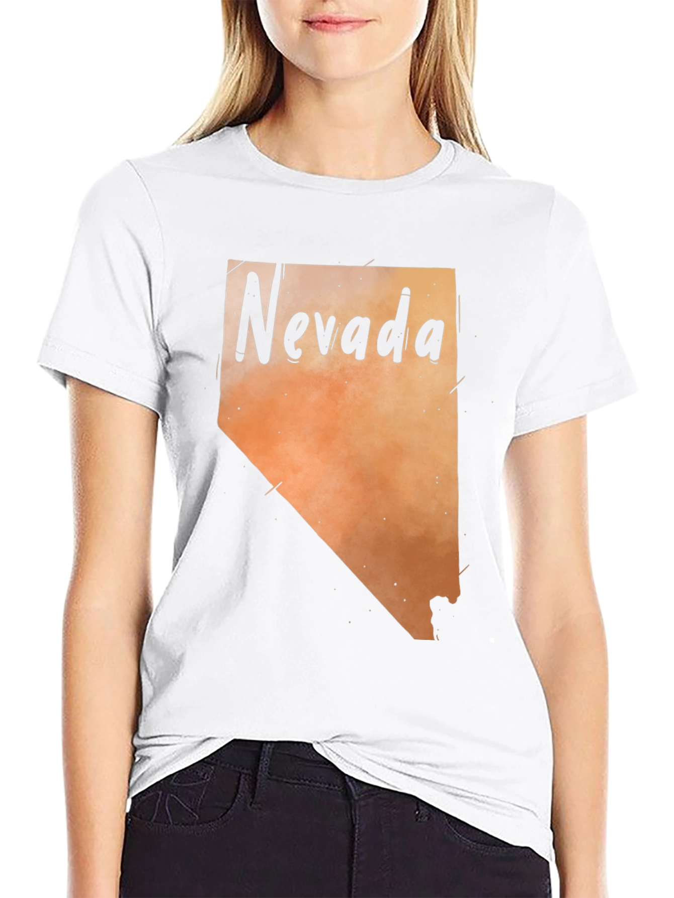 Nevada State Map Graphic Tee - Unisex