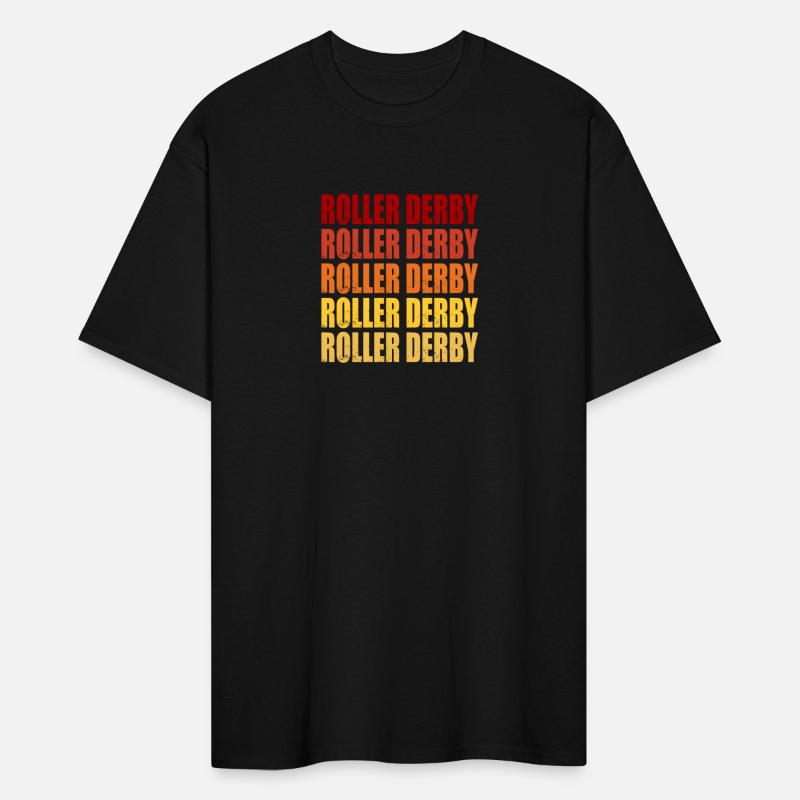 Retro Vintage Roller Derby Gradient Graphic Tee