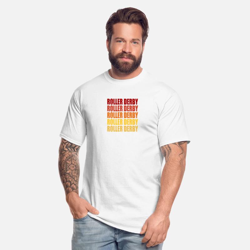 Retro Vintage Roller Derby Gradient Graphic Tee