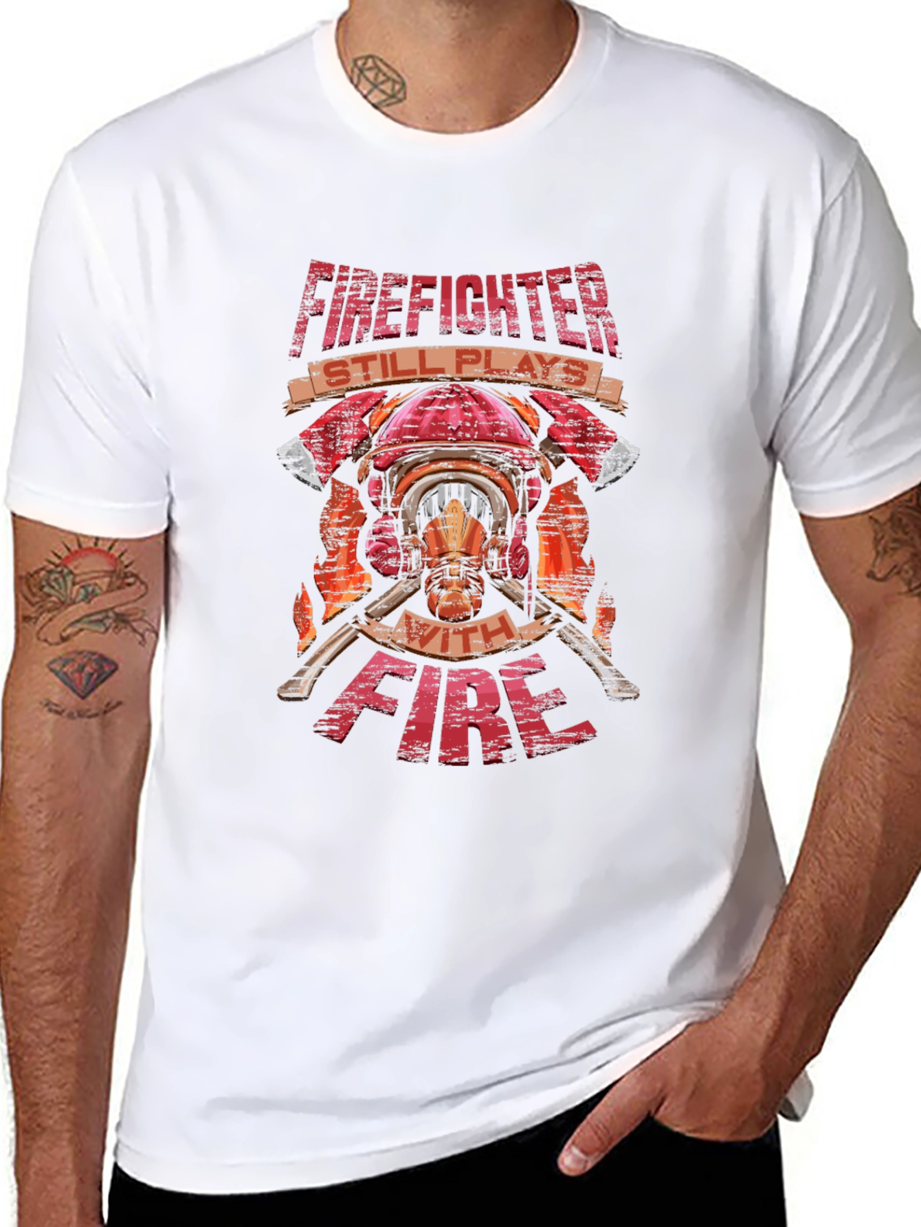 Firefighter Plays With Fire T-Shirt