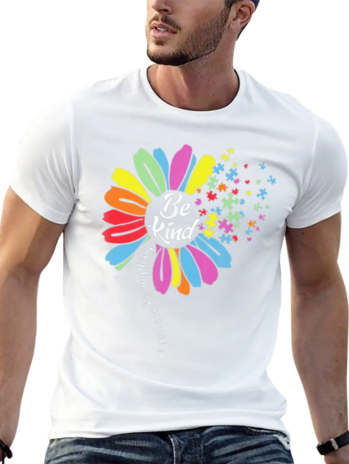 Be Kind Autism Awareness Flower T-Shirt