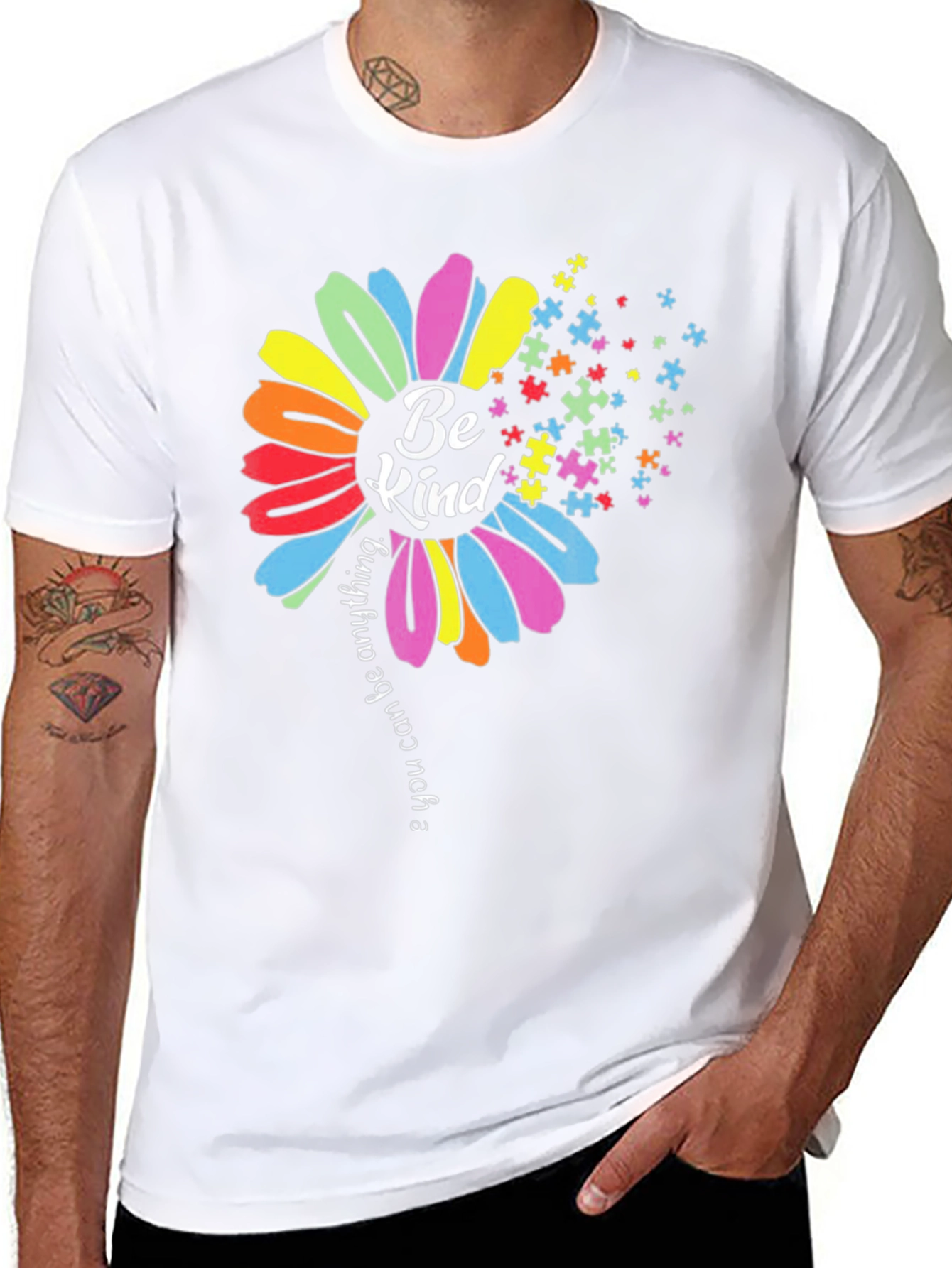 Be Kind Autism Awareness Flower T-Shirt