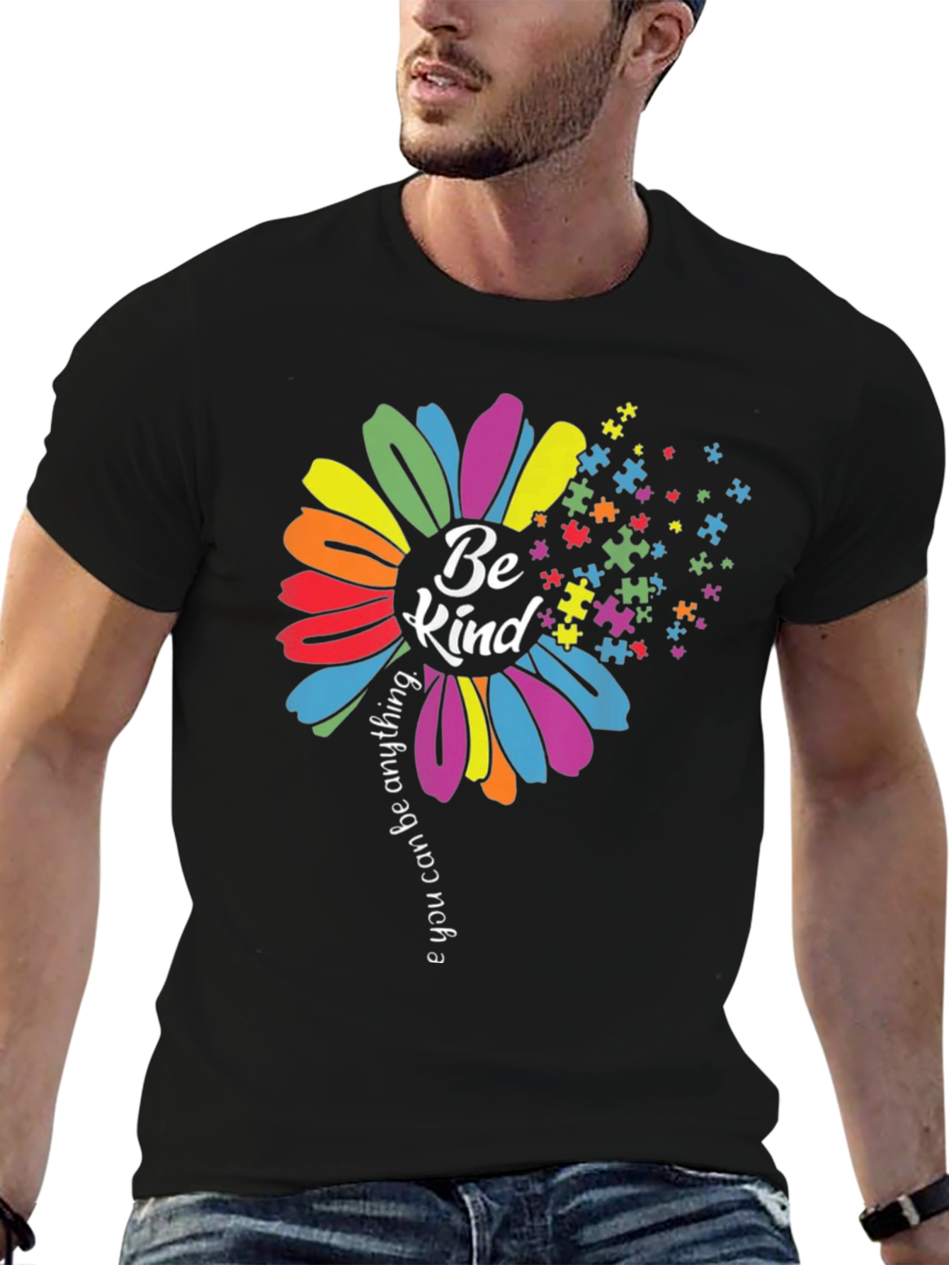 Be Kind Autism Awareness Flower T-Shirt