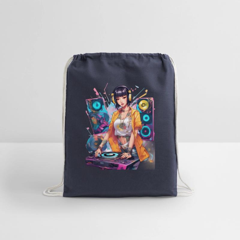 Rhythmic DJ Techno Trance Party Girl