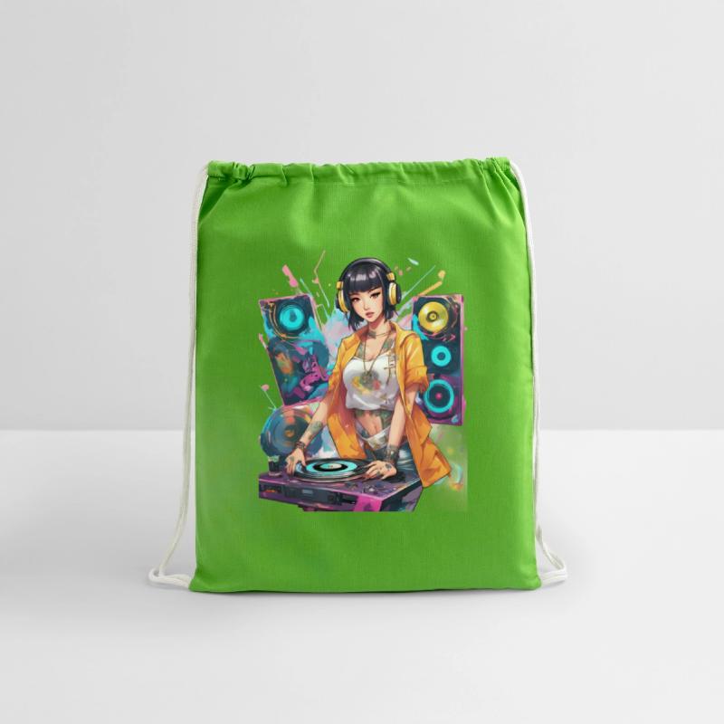 Rhythmic DJ Techno Trance Party Girl