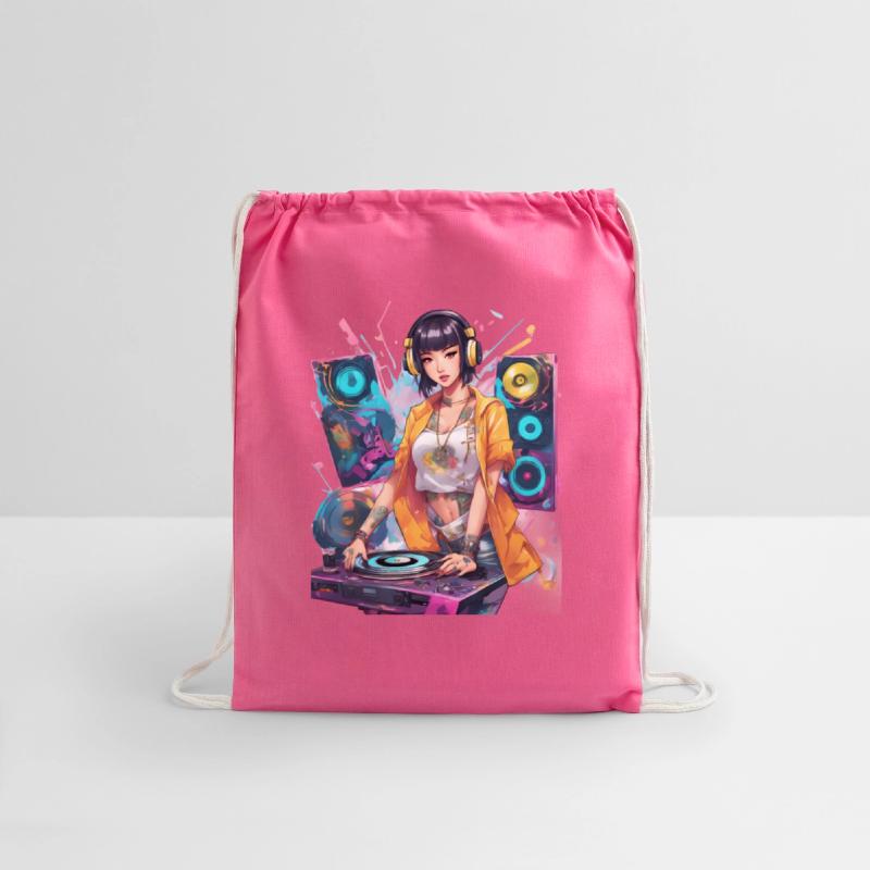 Rhythmic DJ Techno Trance Party Girl