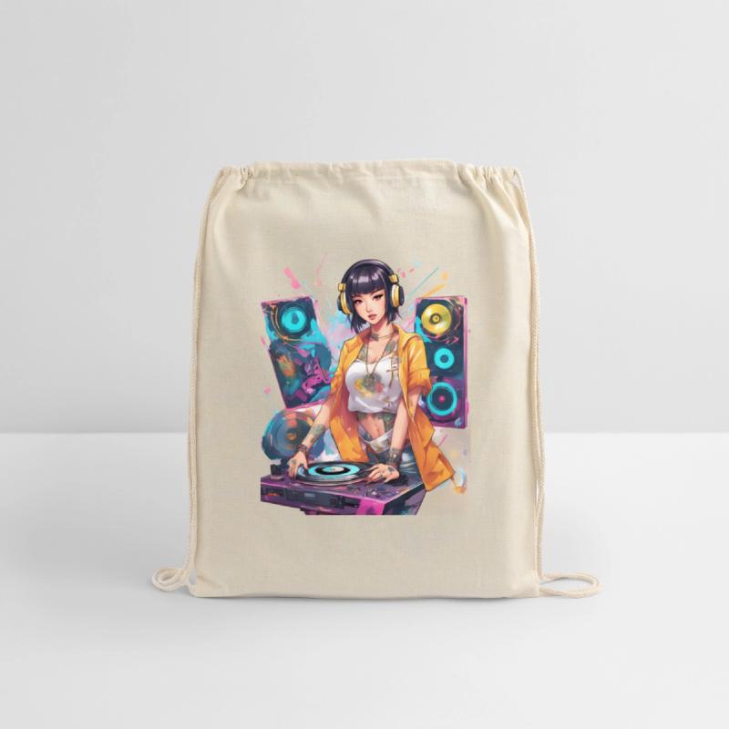 Rhythmic DJ Techno Trance Party Girl