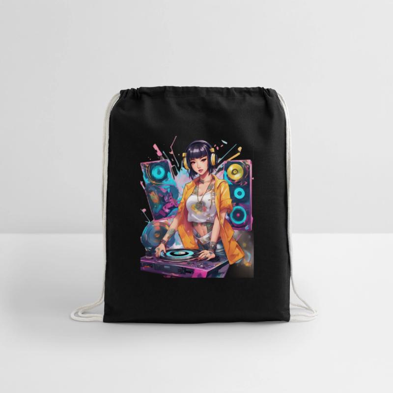 Rhythmic DJ Techno Trance Party Girl