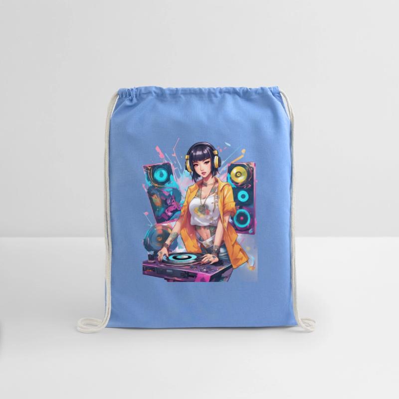 Rhythmic DJ Techno Trance Party Girl