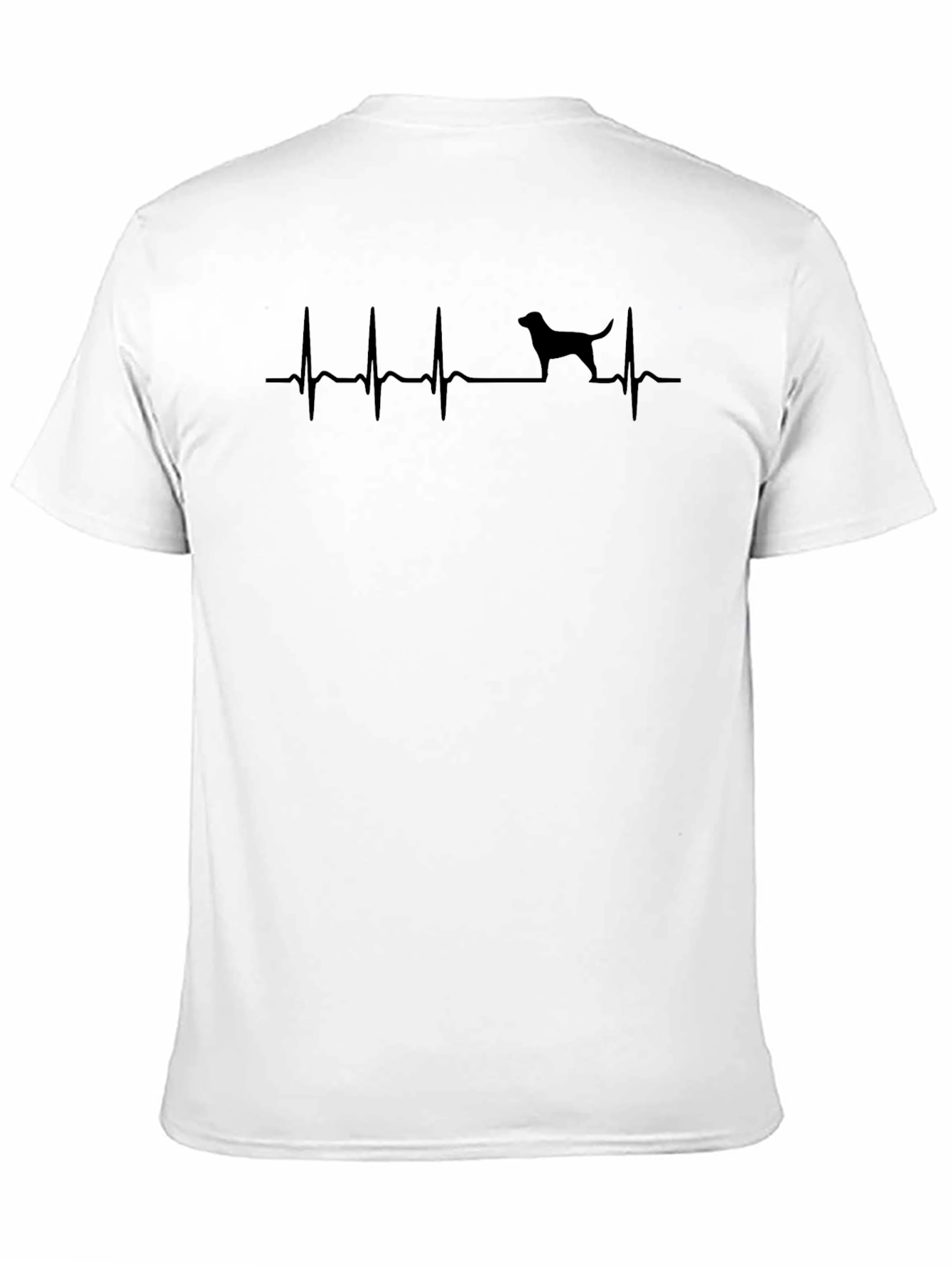 Dog Heartbeat T-Shirt - Black