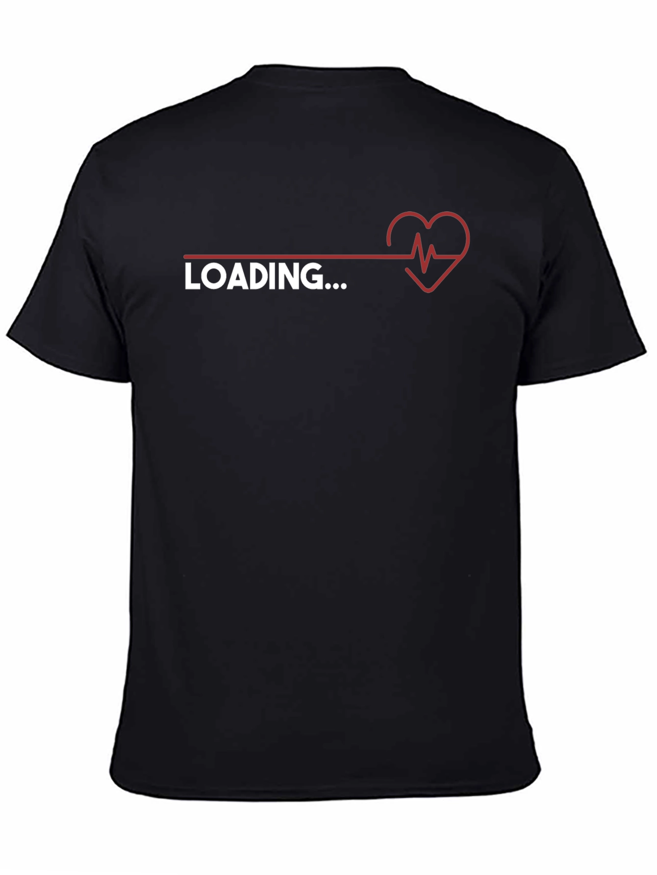 Loading Heartbeat Graphic Tee - Trendy Novelty Shirt