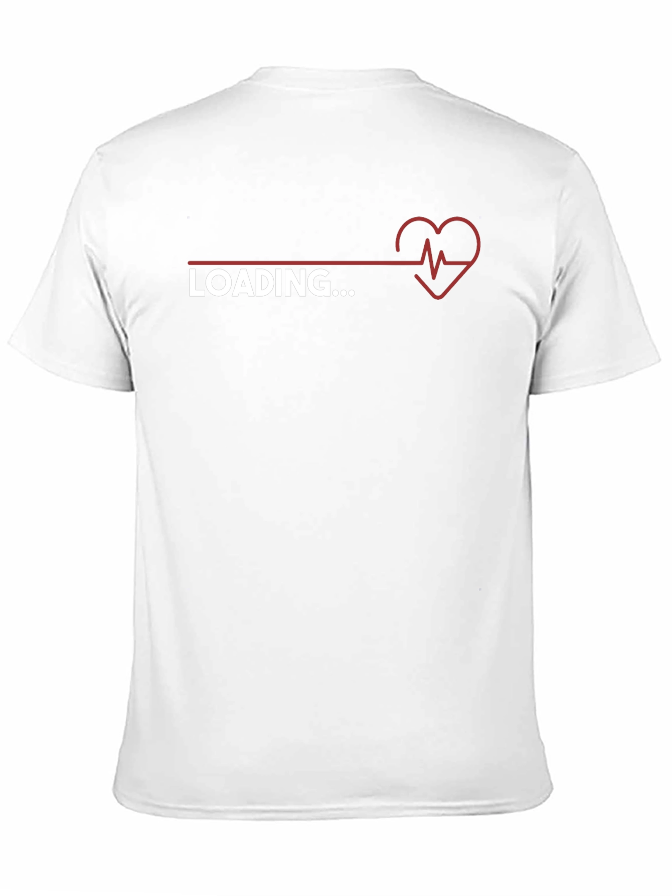 Loading Heartbeat Graphic Tee - Trendy Novelty Shirt