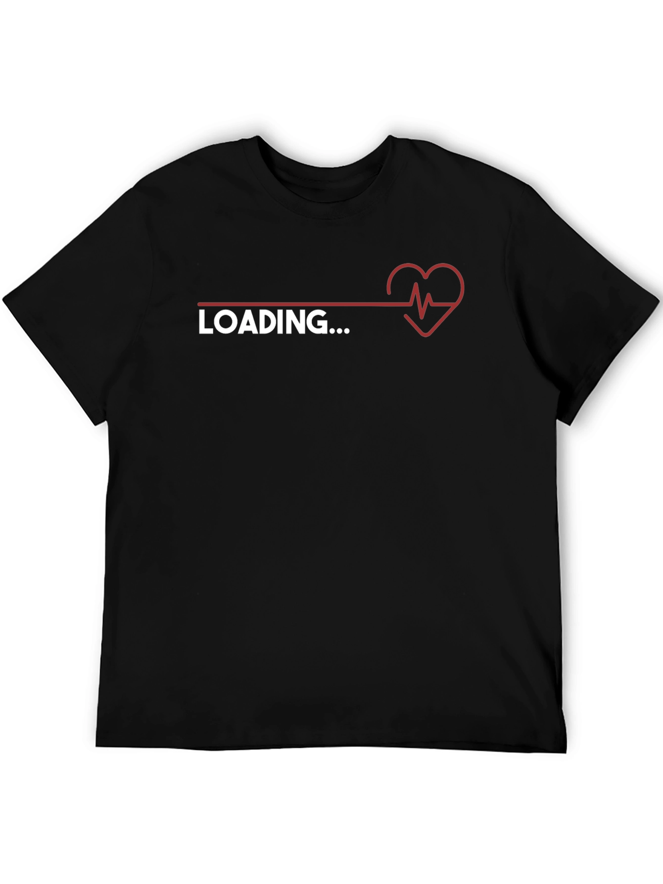 Loading Heartbeat Graphic Tee - Trendy Novelty Shirt