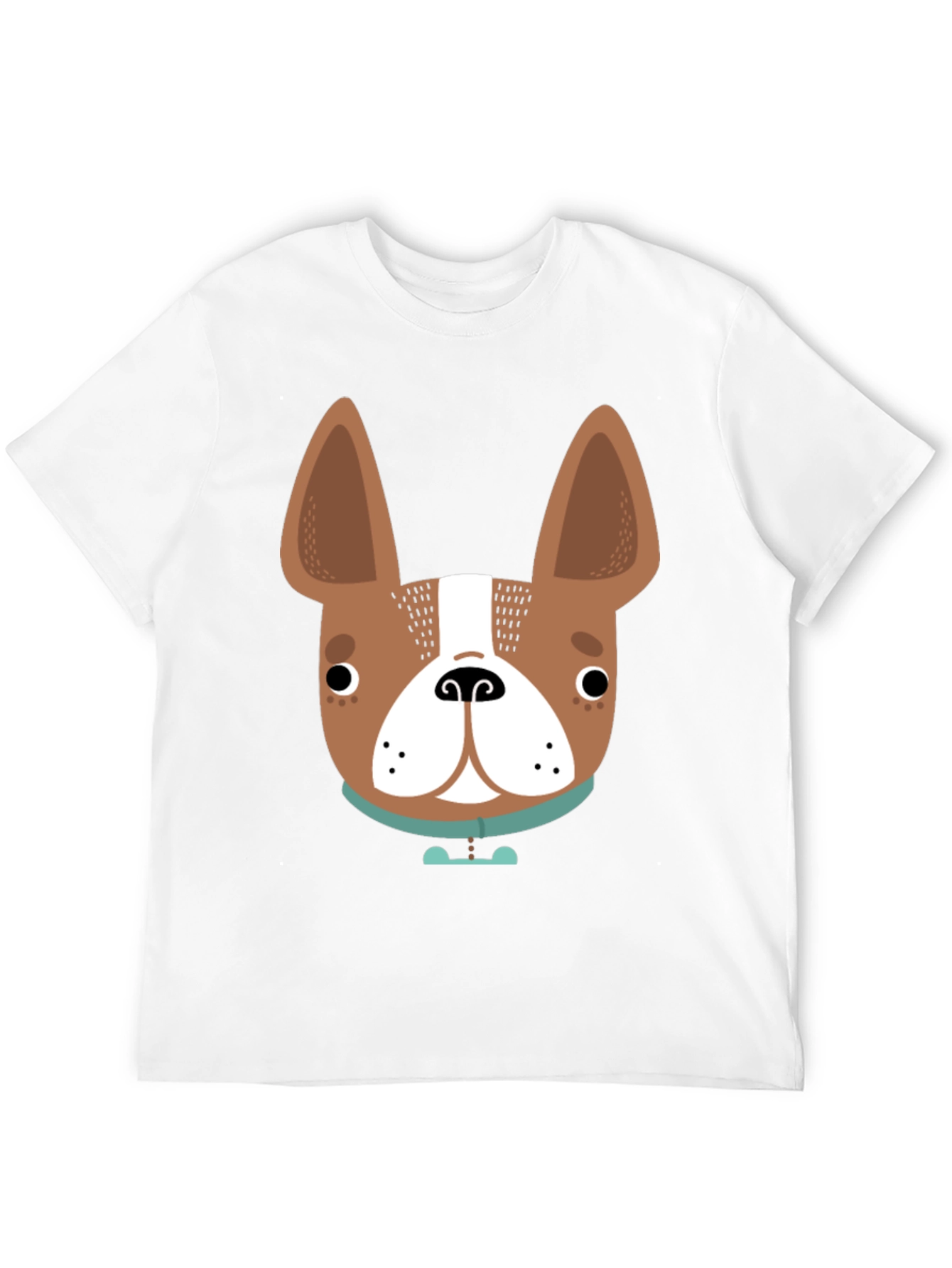 Dog Face Graphic Tee - Black
