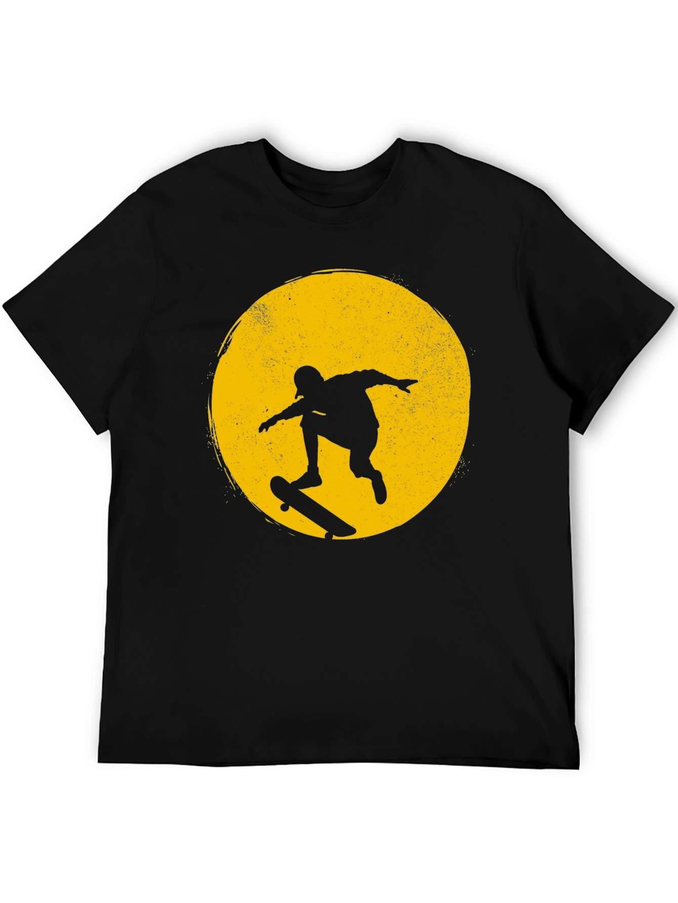 Skater Silhouette Graphic Tee - Mens Black T-Shirt