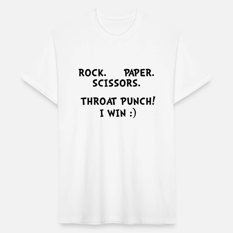 Rock Paper Scissors Throat Punch I Win