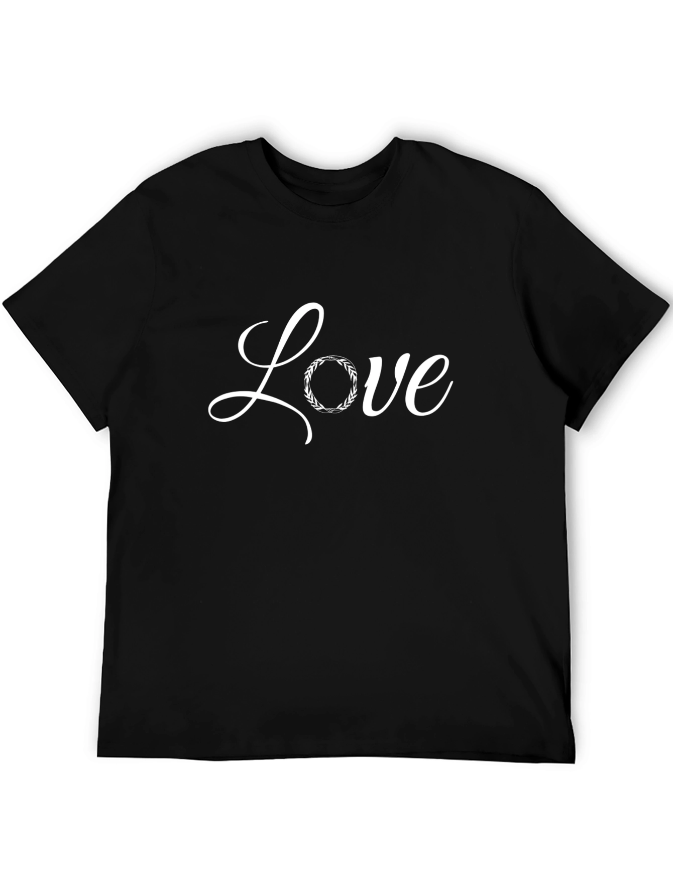Love Wreath Graphic T-Shirt - Stylish Casual Wear