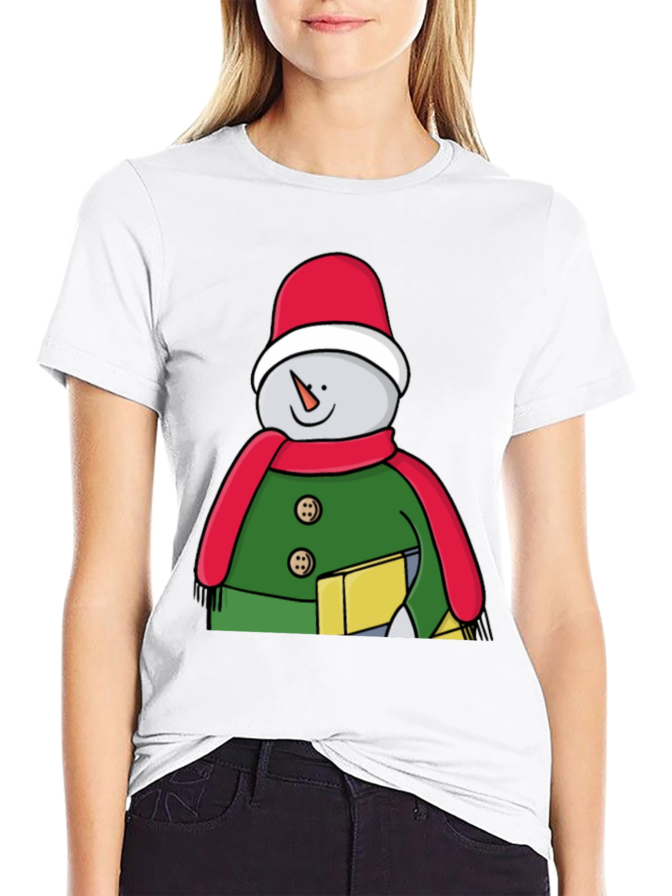 Festive Snowman Graphic Tee