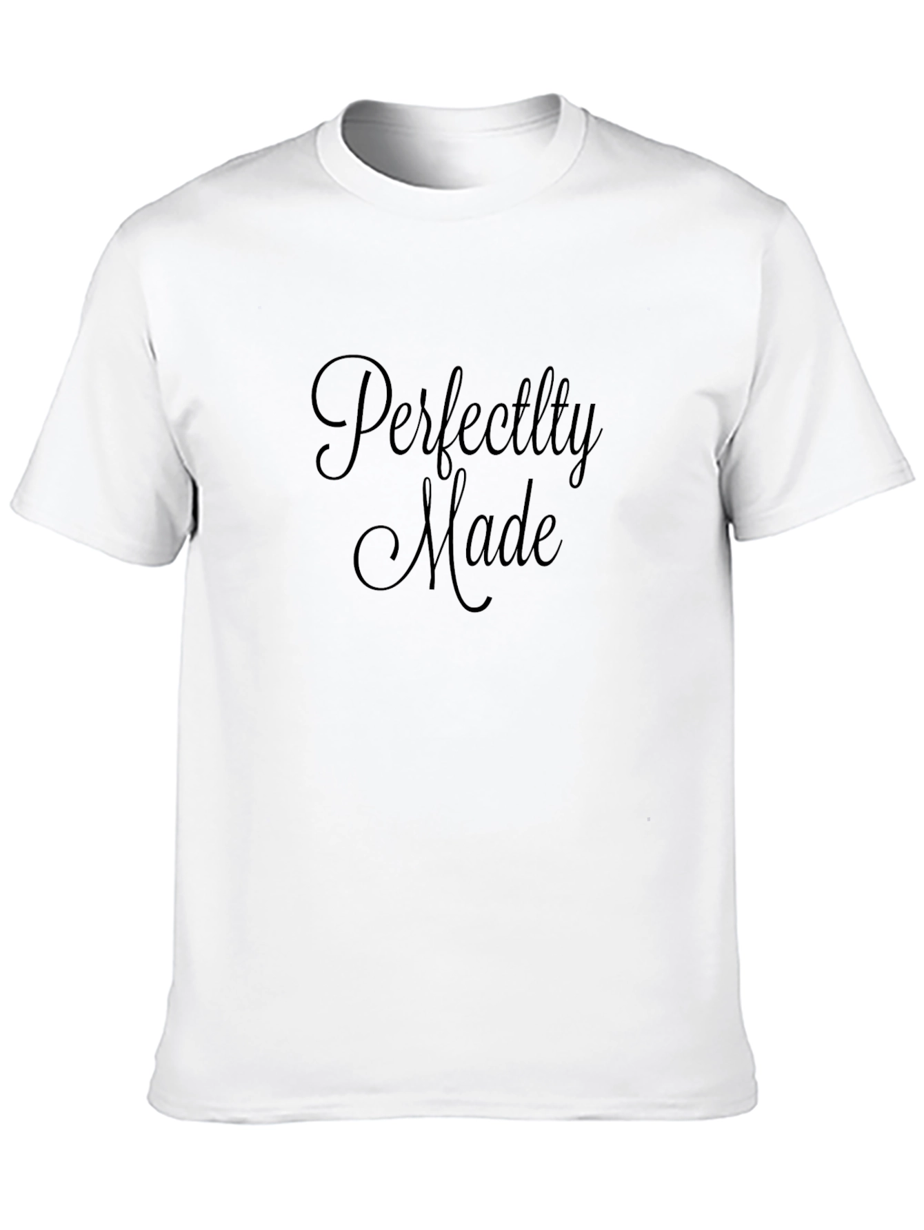 Perfectly Made Black Graphic Tee - Casual Comfort