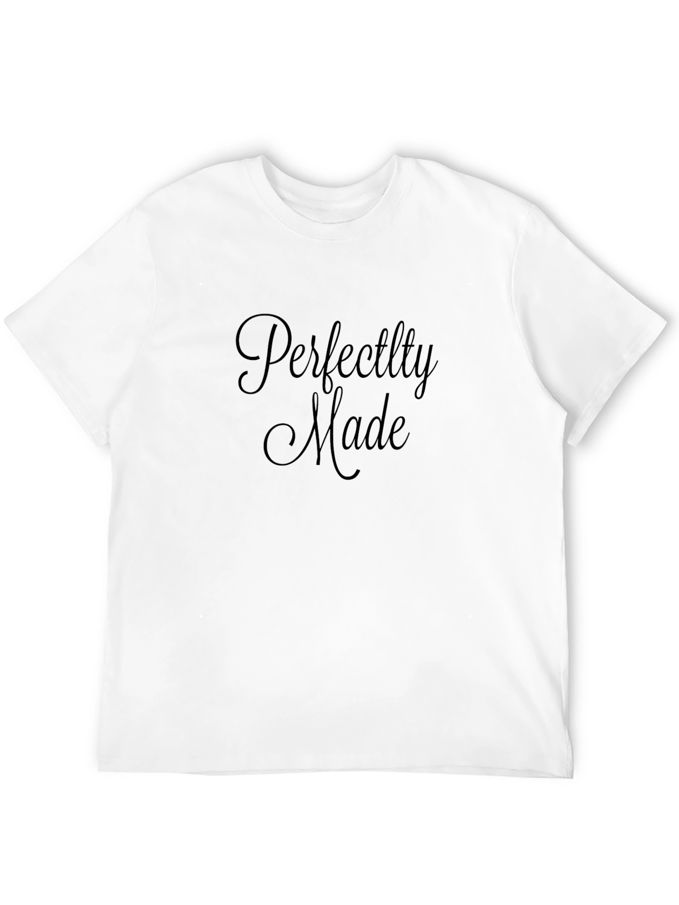 Perfectly Made Black Graphic Tee - Casual Comfort