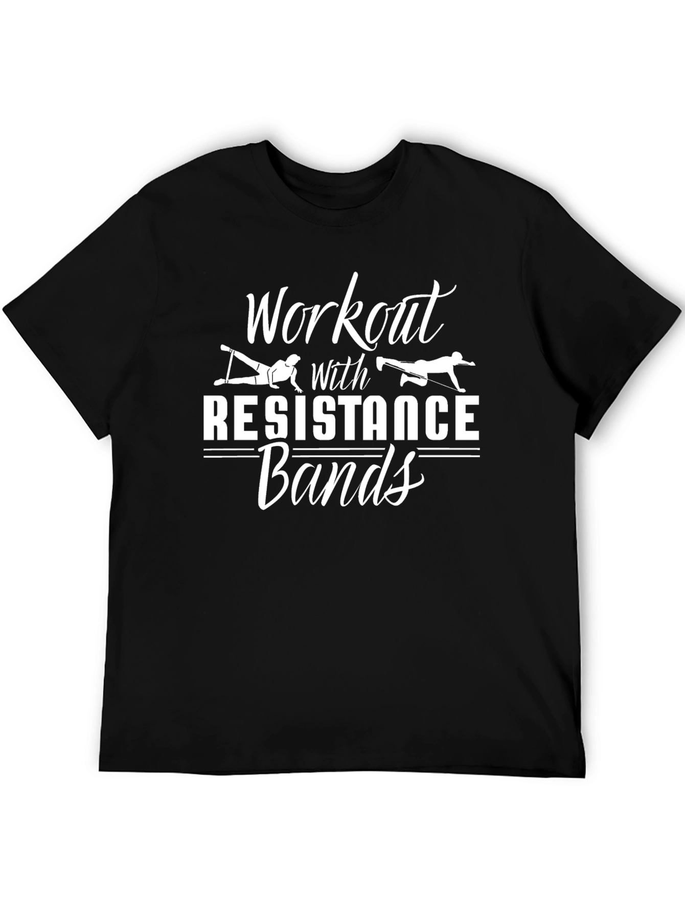 Workout with Resistance Bands Graphic T-Shirt