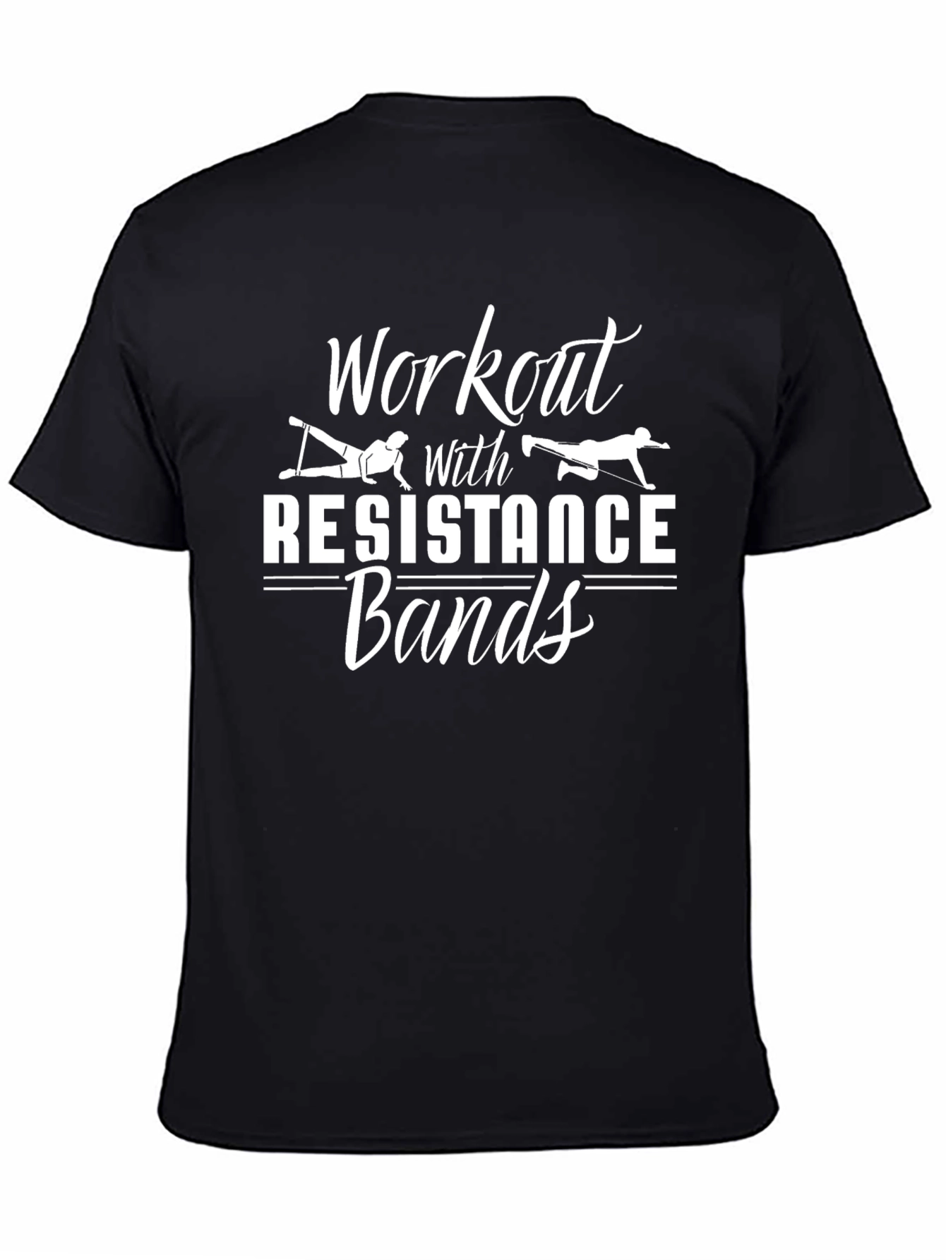 Workout with Resistance Bands Graphic T-Shirt