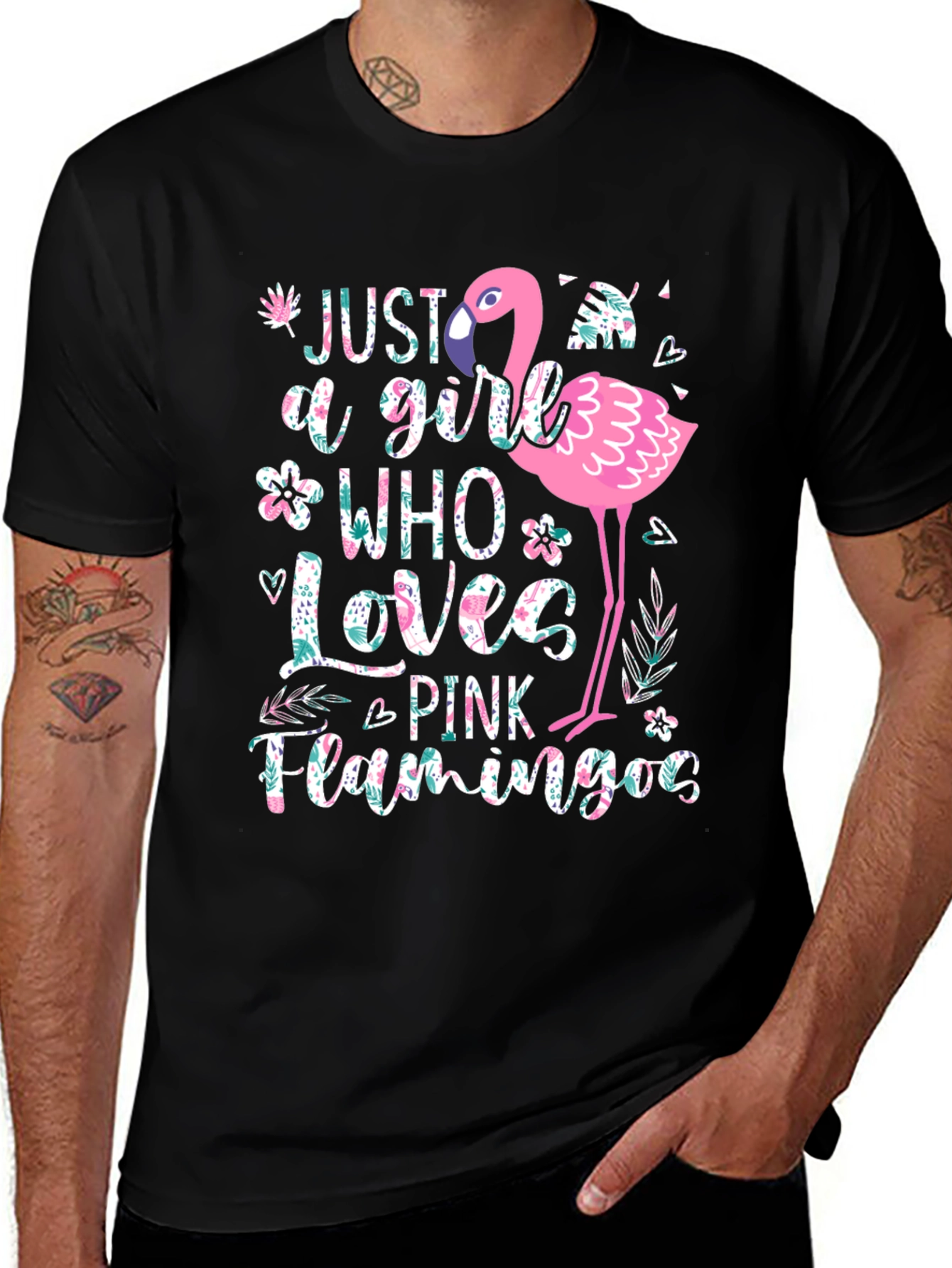 Pink Flamingo Lover T-Shirt - Girls Graphic Tee