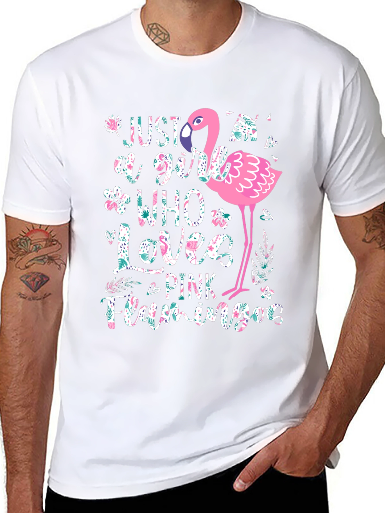 Pink Flamingo Lover T-Shirt - Girls Graphic Tee
