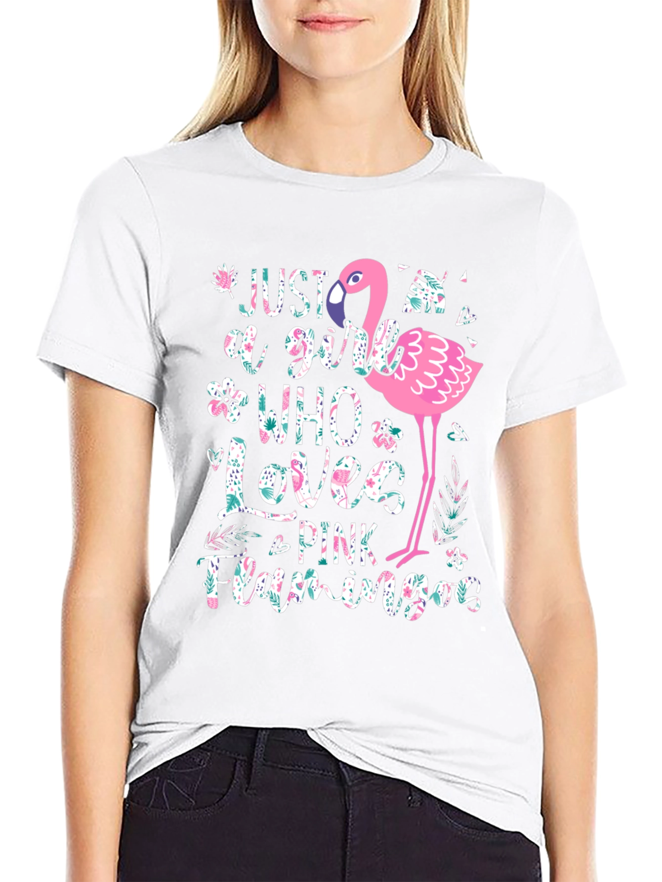Pink Flamingo Lover T-Shirt - Girls Graphic Tee