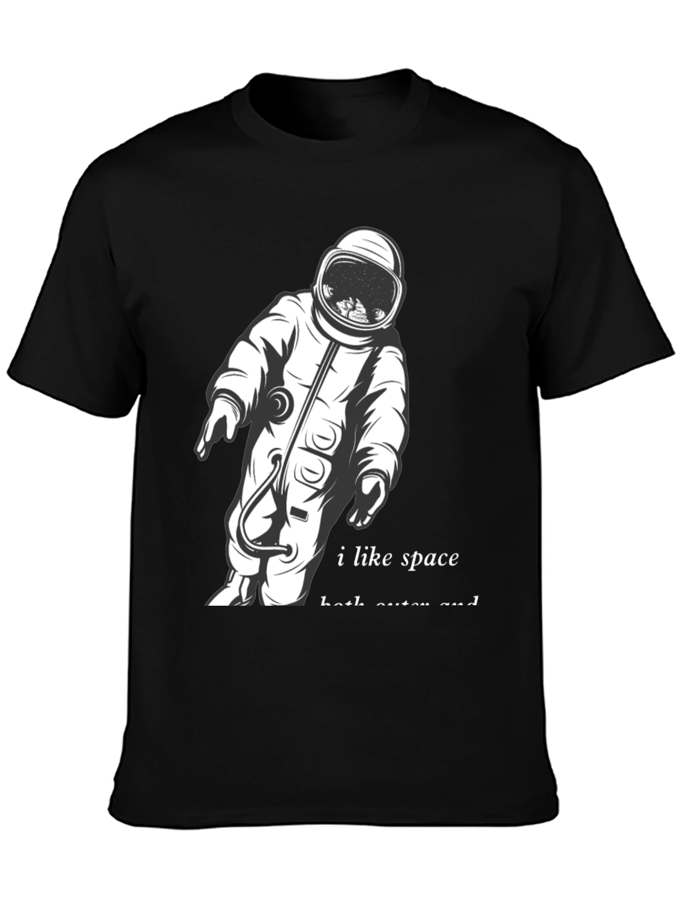I Like Space Astronaut Graphic T-Shirt