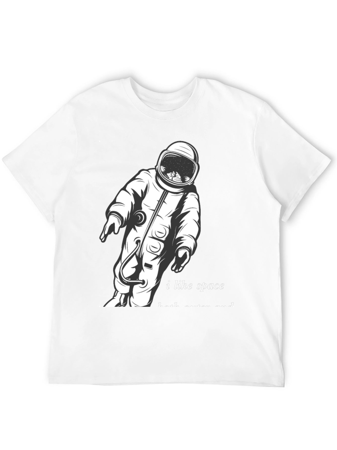 I Like Space Astronaut Graphic T-Shirt