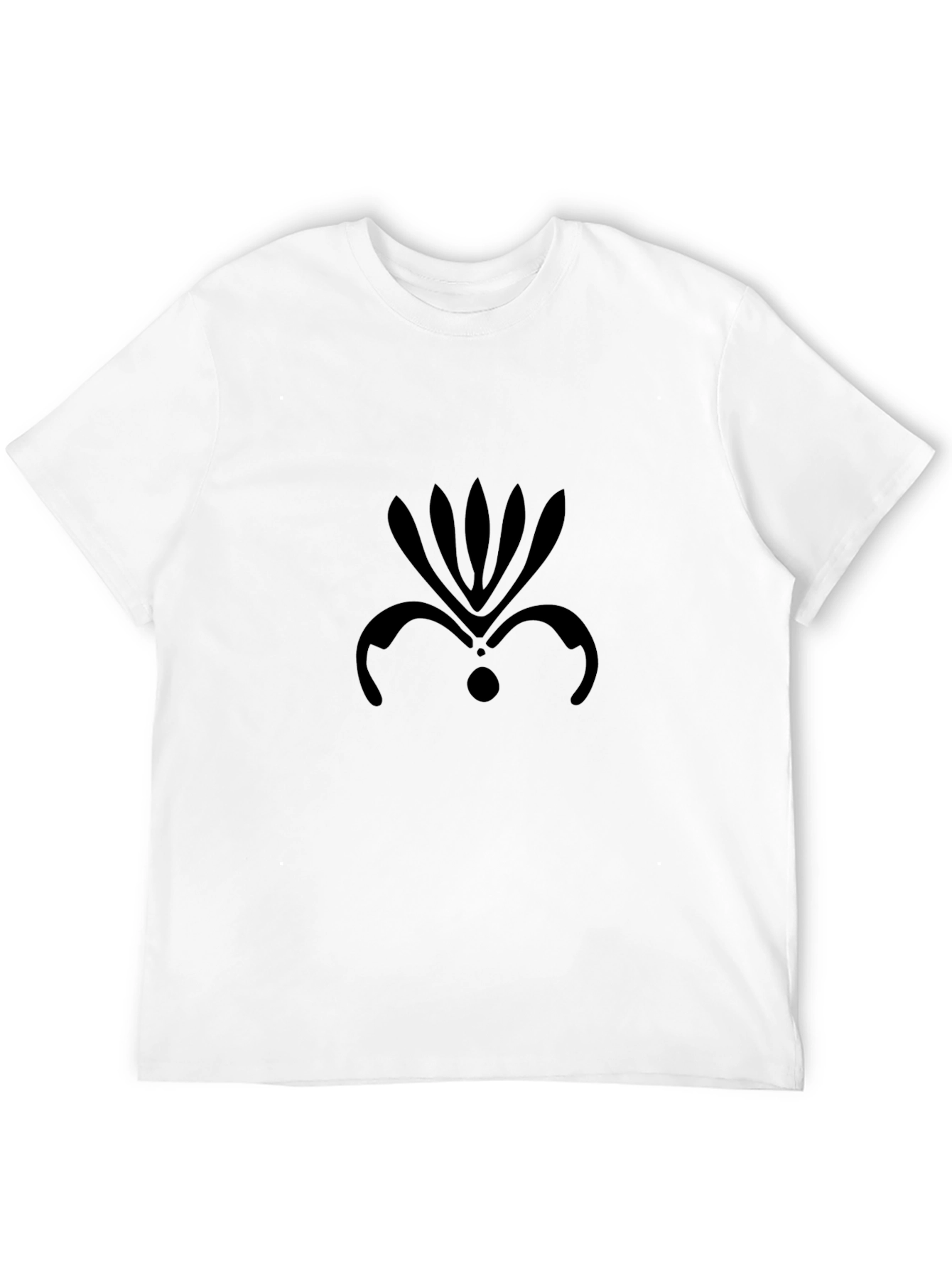 Modern Abstract Design T-Shirt - Black