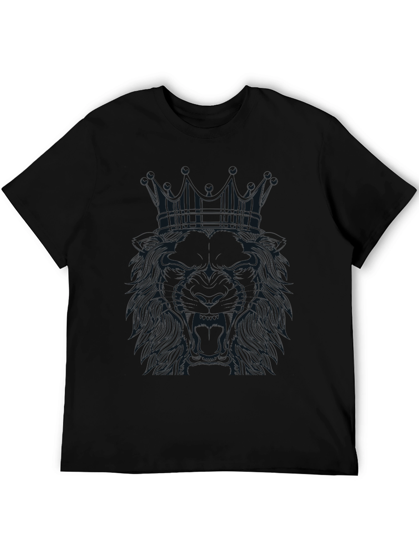 Lion King Graphic Tee - Stylish Mens Black T-Shirt