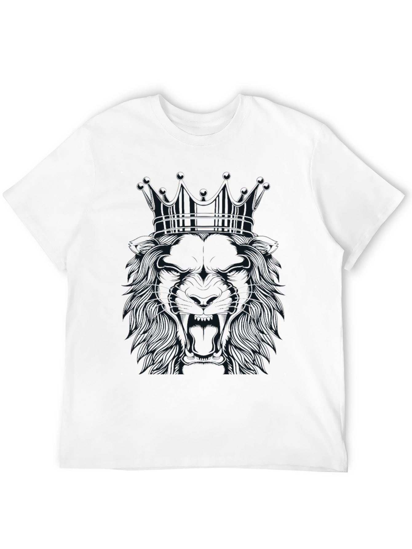 Lion King Graphic Tee - Stylish Mens Black T-Shirt