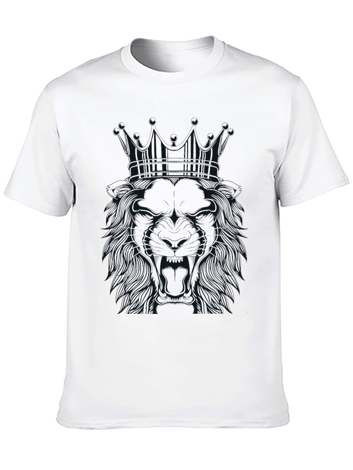 Lion King Graphic Tee - Stylish Mens Black T-Shirt