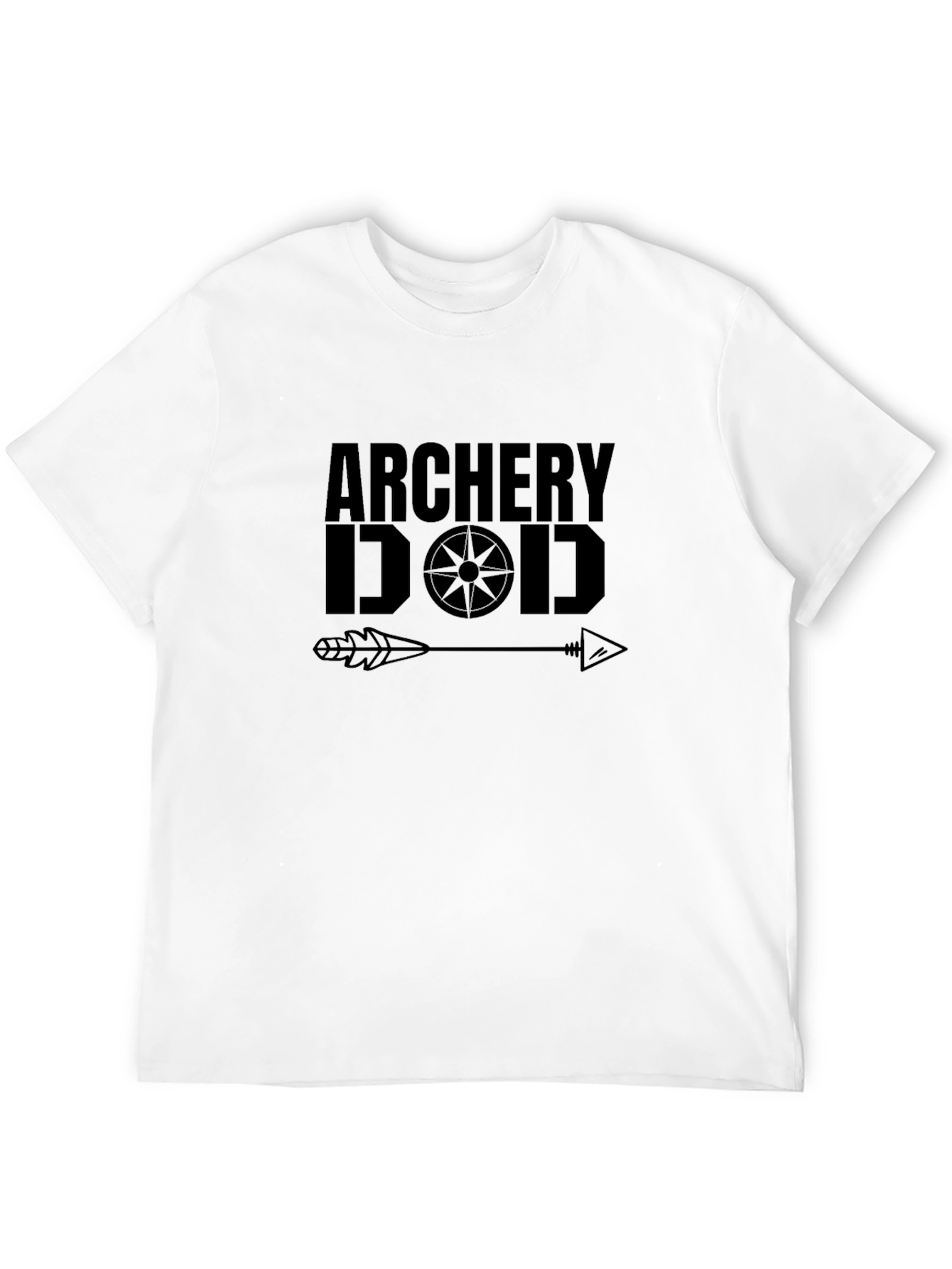 Archery Dad Black Graphic T-Shirt