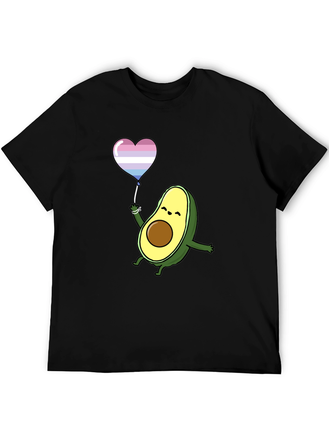 Avocado LGBT Pride Heart Balloon T-Shirt