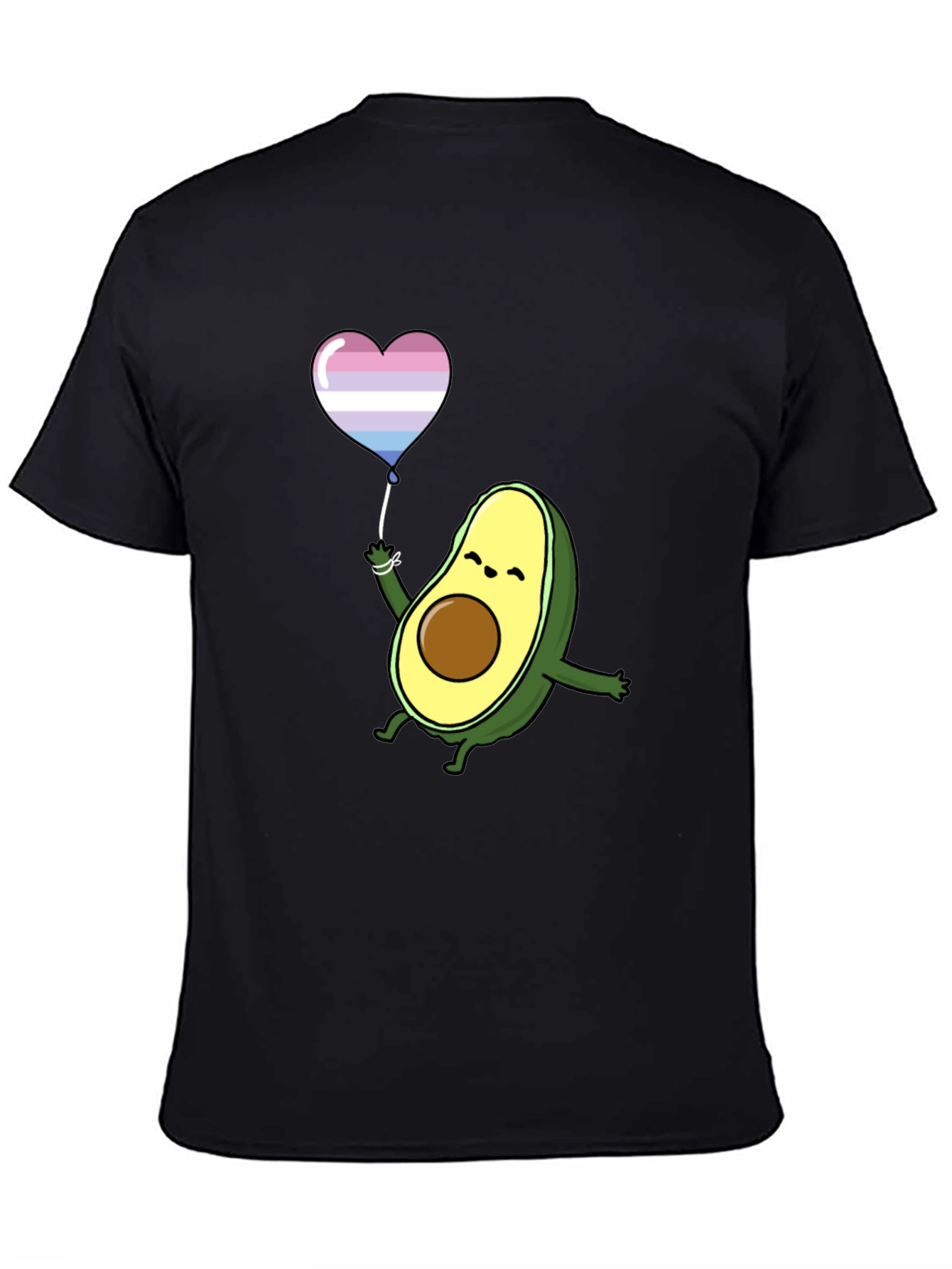Avocado LGBT Pride Heart Balloon T-Shirt