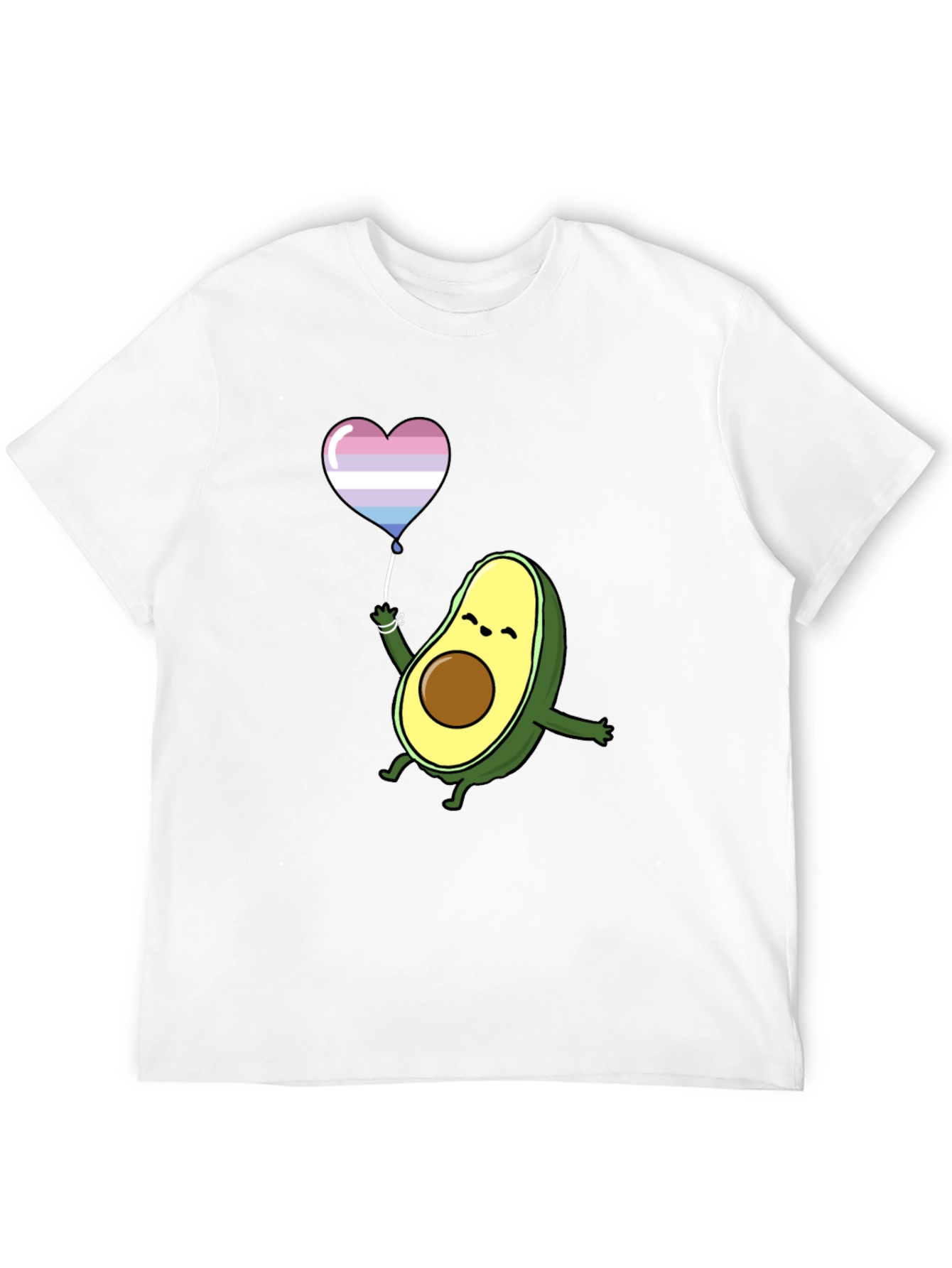 Avocado LGBT Pride Heart Balloon T-Shirt