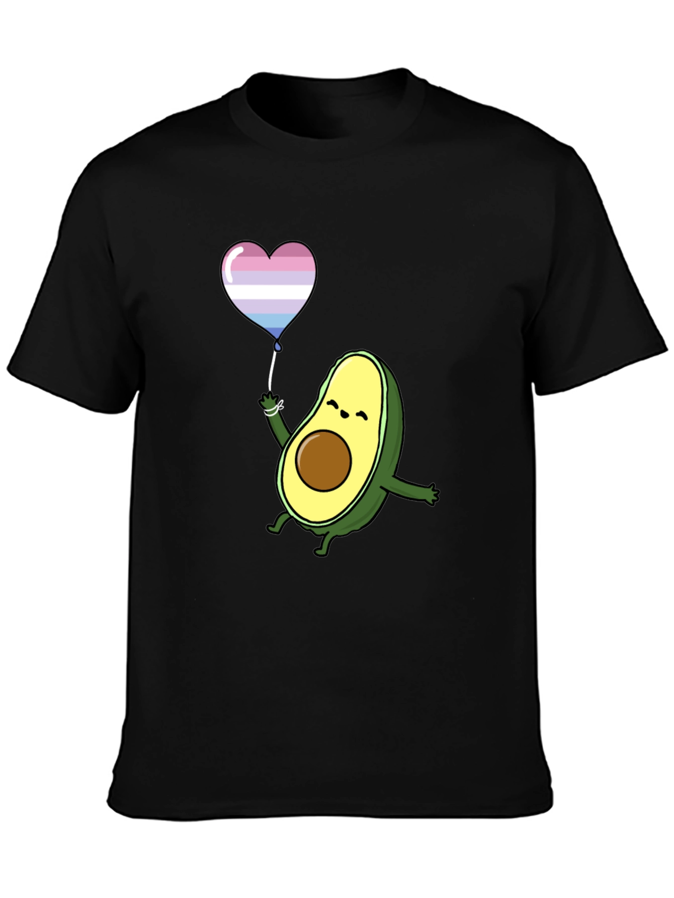 Avocado LGBT Pride Heart Balloon T-Shirt