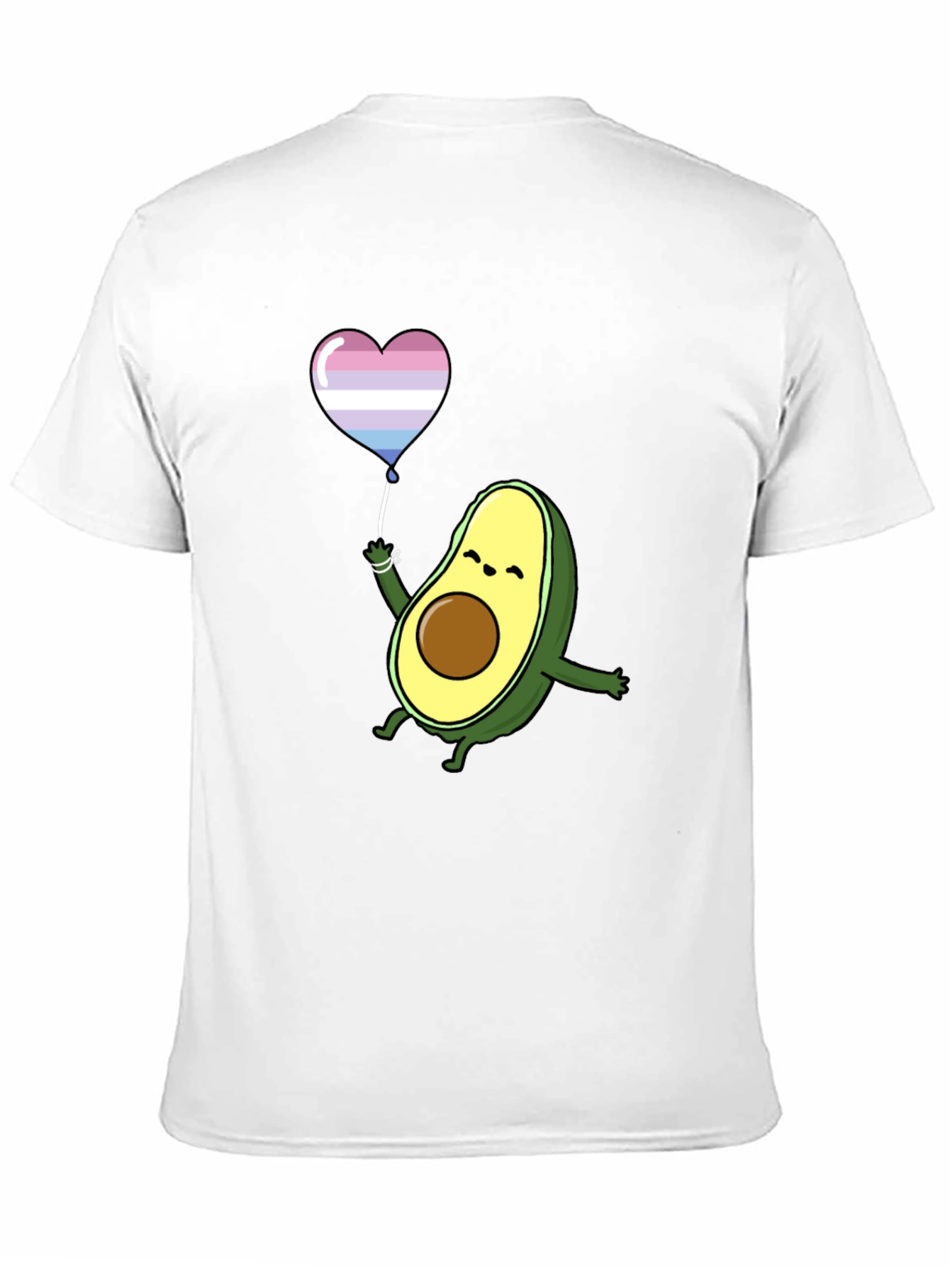 Avocado LGBT Pride Heart Balloon T-Shirt